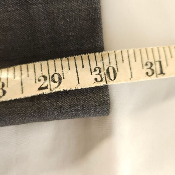 J. Crew Mens 36x30 Gray Classic Fit Wool Blend Stretch Flat Front Dress Pants - Picture 8 of 8